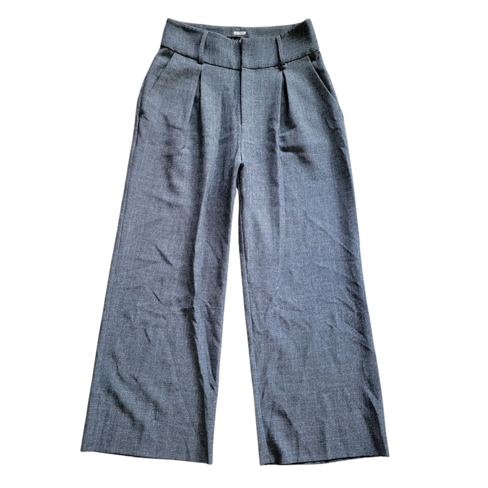 New For Love & Lemons Business Casual Pleated Wide Leg‎ Crop Culotte Pants XS